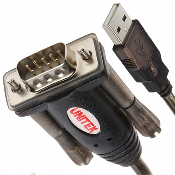 Кабель Unitek Y-105A USB 1 x RS-232 з адаптером DB9F/DB25M (4894160001399)