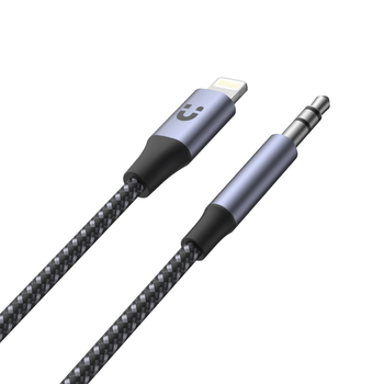 Adapter Unitek Apple Lightning-3,5 mm Mini-Jack 1 m szary (M1209A)