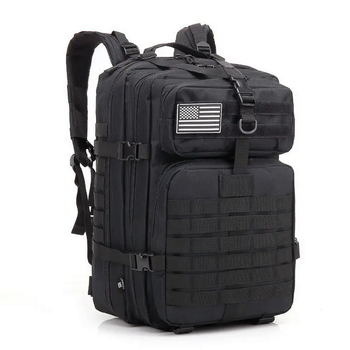 Тактичний рюкзак 45л (52х28х25см) ZE-002, Чорний