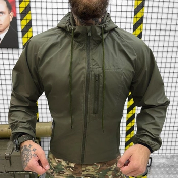 Чоловічий Дощовик Magnum із плащівки / Водонепроникна Куртка з капюшоном олива розмір L