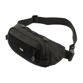 Сумка тактична через плече на груди M-TAC Waist Bag Black для мультитула,турнікета, документів - сумка на пояс