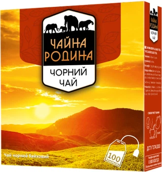 Чай черный Чайна родина Классический 100 пакетиков (4823118602180)