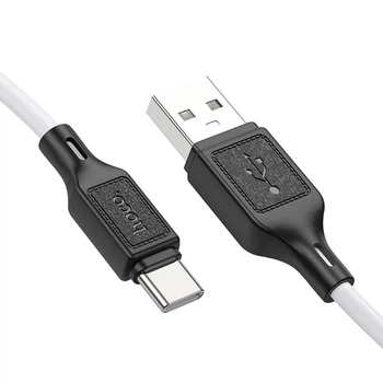 Кабель Hoco X90 Cool silicone charging data cable for Type-C Black