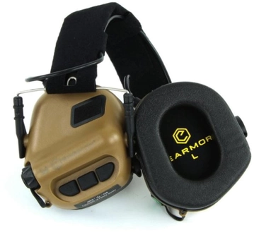 Активні захисні навушники Earmor M31 MOD3 (CB) Coyote Brown (EM-M31-M3-CB)