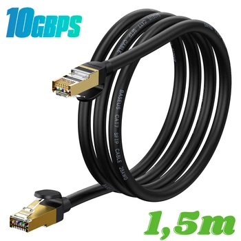 Патч корд мережевий кабель LAN RJ45 Baseus High Speed Seven types 10gigabit ethernet cable (1,5m, 10Gbps, САТ 7)