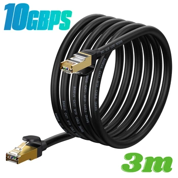 Патч корд мережевий кабель LAN RJ45 Baseus High Speed Seven types 10gigabit ethernet cable (3m, 10Gbps, САТ 7)