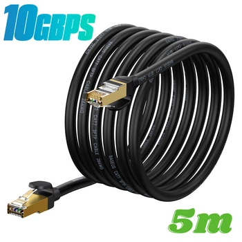 Патч корд мережевий кабель LAN RJ45 Baseus High Speed Seven types 10gigabit ethernet cable (5m, 10Gbps, САТ 7)