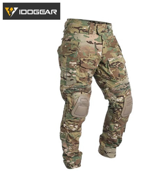 Тактичні штани IDOGEAR Gen3 Combat гармошка розмір XL мультикам з наколінниками