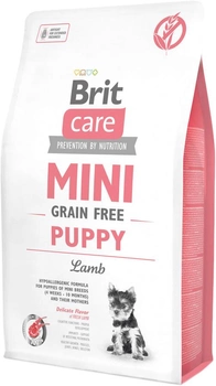 Сухий корм для цуценят Brit care mini gf puppy lamb з ягням 2 кг (8595602520138)