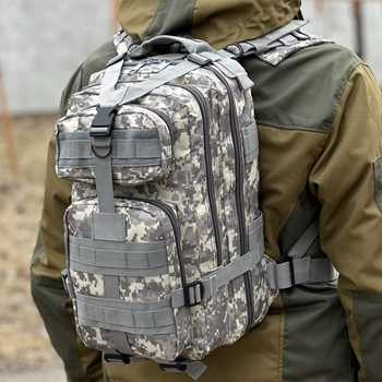 Военный тактический штурмовой рюкзак Tactic на 25 л Пиксель (ta25-pixel)