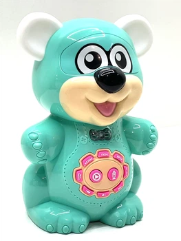 Музыкальная игрушка Limo Toy Говорящий зверек Мишка рассказывает стихи и сказки Бирюзовый (FT 0043AB)