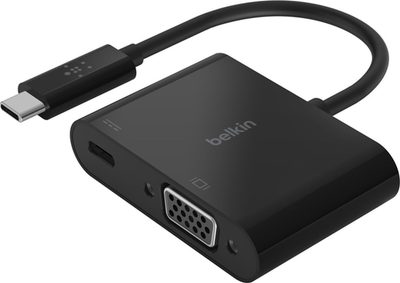 Zasilacz Belkin USB-C/VGA + BLK (60 W PD) (AVC001BTBK)