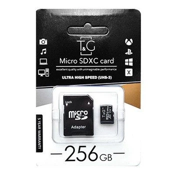 MicroSDXC 256gb uhs-i u3 Class 10 t&g + SD-adapter (tg-256gbsd10u3-01)
