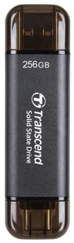 SSD накопитель Transcend esd310c 256Gb Black usb 3.2 / usb Type-C (ts256gesd310c)