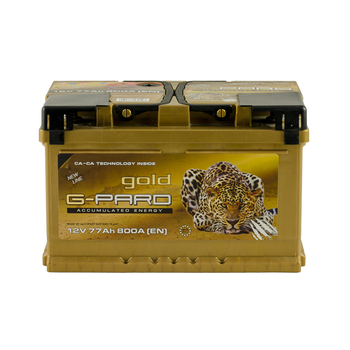 Аккумулятор G-Pard Gold 77 Ah/12V "0" (+ справа)