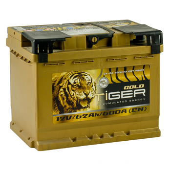 Аккумулятор Tiger Gold 62 Ah/12V "0" (+ справа)