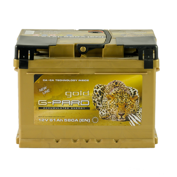 Аккумулятор G-Pard Gold 61 Ah/12V "0" (+ справа)