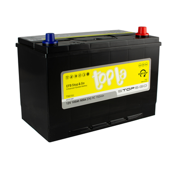 Аккумулятор Topla EFB Jis 105 Ah/12V "0" (+ справа)