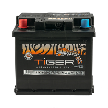 Аккумулятор Tiger 50 Ah/12V "1" (+ слева)