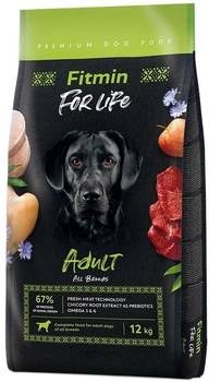 Karma sucha dla psów dorosłych z alergią Fitmin dog for life 12 kg (8595237034048)