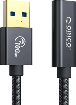 Адаптер Orico USB-A - USB-C (MF) 10 Гбит/с PD60W 1 м (ACF31-10-BK-BP)
