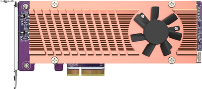 Адаптер QNAP SSD Dual PCIe NVMe M.2 2280/22110 (QM2-2P-344A)
