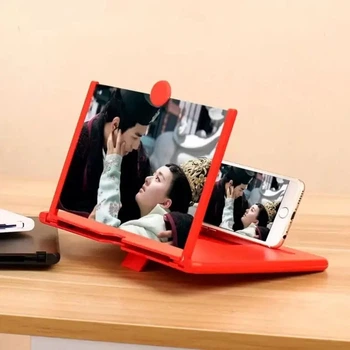 3D Увеличитель экрана для телефона 220x180x9 красный