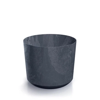 Горшок для цветов Prosperplast TUBO BETON EFFECT 20х20х17.7см круглый антрацит (70320-433)