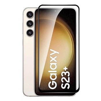 Защитное стекло Fiji Premium для Samsung Galaxy S23 Plus (S916) полная проклейка Full Glue черный 0,3 мм