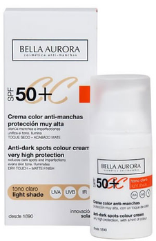 CC-krem Bella Aurora CC Anti-Spot Cream SPF50 Light Tone 30 ml (8413400004127)