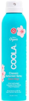 Сонцезахисний спрей Coola Classic Body Organic Sunscreen Spray SPF50 Guava Mango 177 мл (850008614439)