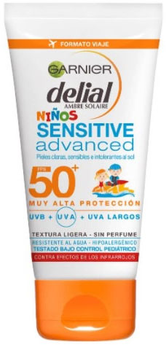 Krem przeciwsłoneczny dla dzieci Garnier Delial Children Sensitive Advanced Sunscreen SPF50 ml (3600542126885)