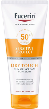 Сонцезахисний гель-крем для тіла Eucerin Sun Gel Cream Dry Touch SPF50 200 мл (4005800264214)