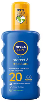 Лосьйон для засмаги Nivea Sun Protect And Moisture SPF20 200 мл (4005808407705)