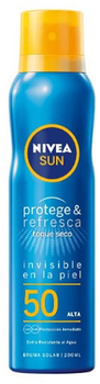 Сухий сонцезахисний крем-спрей Nivea Sun Protect And Refresh Spray SPF50 200 мл (4005900725813)