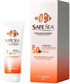 Krem przeciwsłoneczny do skóry bardzo wrażliwej Safe Sea Ecofriendly Sunscreen Face SPF50+ 50 ml (7290006761903)