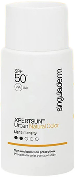 Krem do ochrony przeciwsłonecznej do twarzy Singuladerm Xpertsun Urban Natural Color SPF50+ 50 ml (8436564666949)