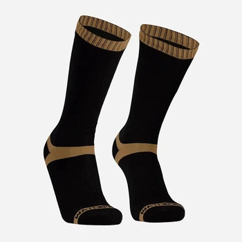 Водонепроницаемые носки Dexshell Hytherm Pro Socks, розмір М (39-42), черные с коричневой полосой