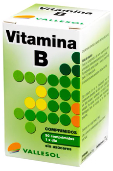 Kompleks witamin i minerałów Vallesol Complex Vitamin B 30 comp (8424657740058)