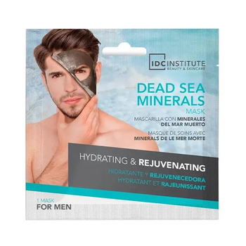Maseczka do twarzy z biocelulozy Idc Institute Dead Sea Minerals Hydrating y Rejuvenating Mask For Men 22g (8436576502273)