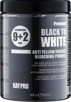 Пудра осветительная для волос Kay Pro Black to White Premiun Anti Yellow Bleaching Powder 9+2 (до 11 уровней)