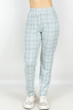 Брюки Leinle 48(XL) Голубая клетка (85886)