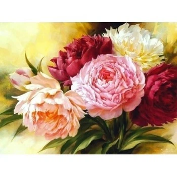 Набір алмазної мозаїки ColorArt Букет півоній 30x40 ST414