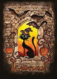 Почтовая открытка Cardsforsoul Хэллоуин 10,5 Х 14,8 см