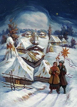 Почтовая открытка Cardsforsoul Богдан Лепкий. Різдво 10,5 Х 14,8 см