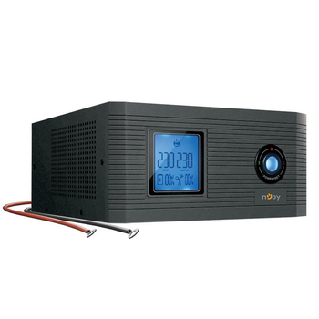 UPS с правильной синусоидой NJOY Aira 1200VA 1000Вт, LCD, 12V под внешний АКБ 40-200ач, заряд 10А