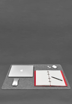 Килимок для робочого столу 2.0 двосторонній білий