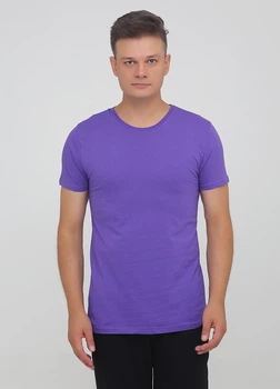 Футболка мужская Наталюкс 2XL фиолетовый (1213388383851)