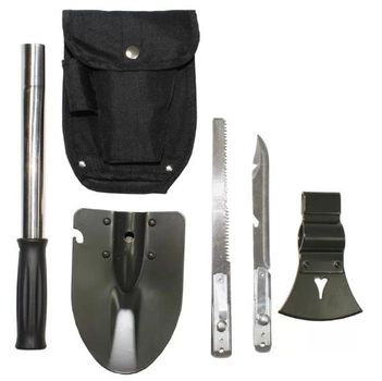 Многофункциональный набор 5 в 1 (лопата, нож, пила, топор, молоток) MFH Германия