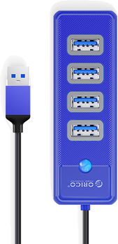 USB-хаб Orico 4 x USB 3.1 Синій (PW4U-U3-015-BL-EP)